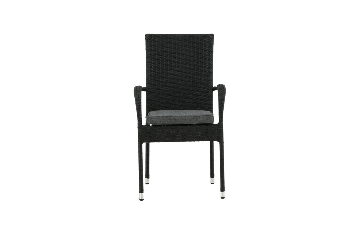 Anna matstol 2-pack svart