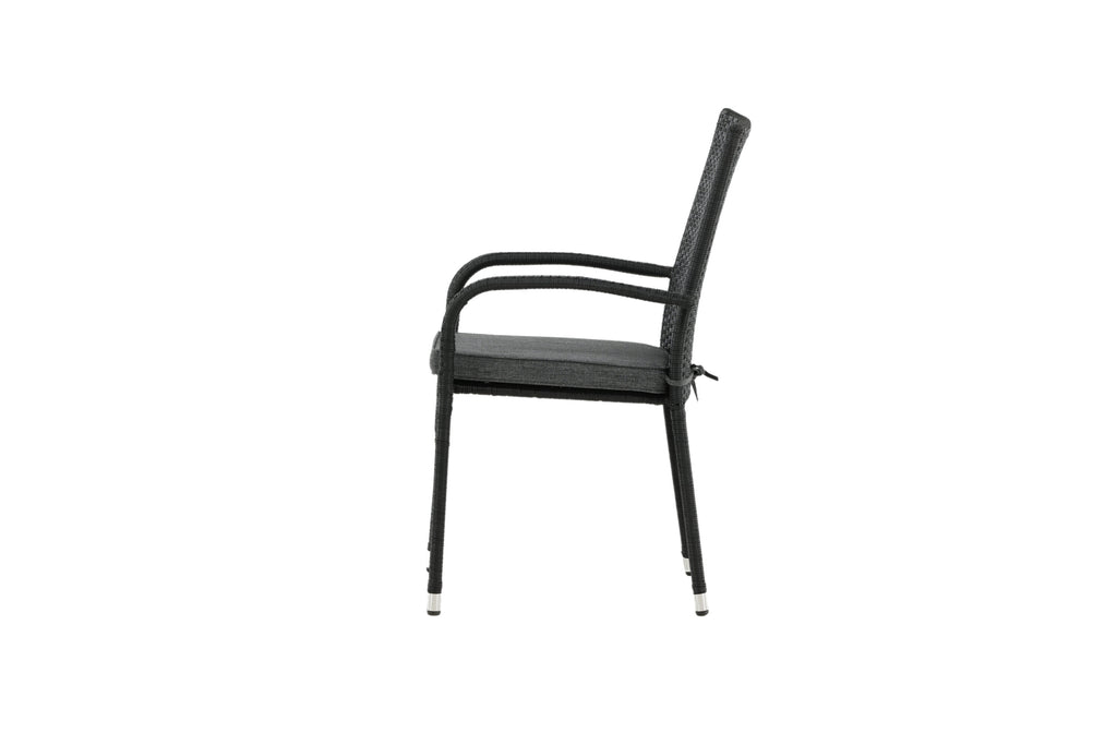 Anna matstol 2-pack svart