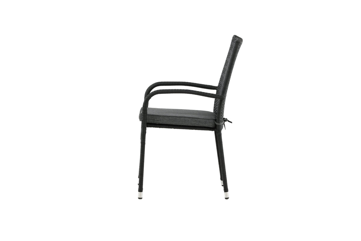 Anna matstol 2-pack svart