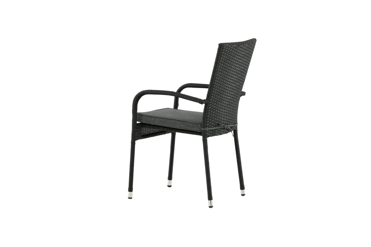 Anna matstol 2-pack svart