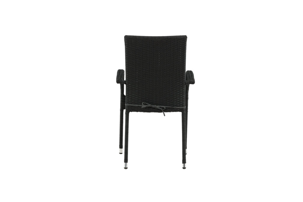 Anna matstol 2-pack svart