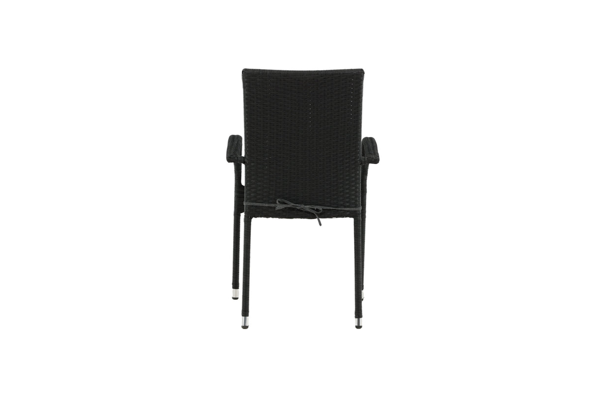 Anna matstol 2-pack svart