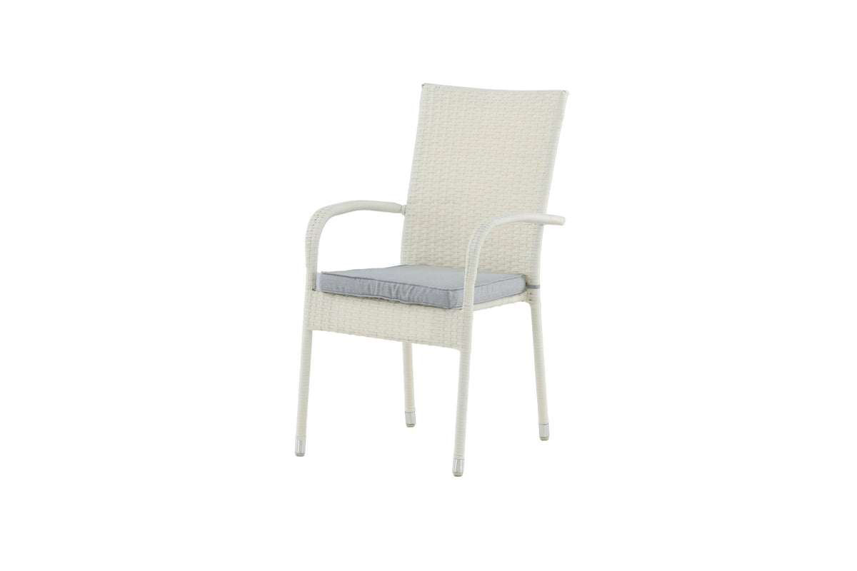Anna matstol 2-pack vit
