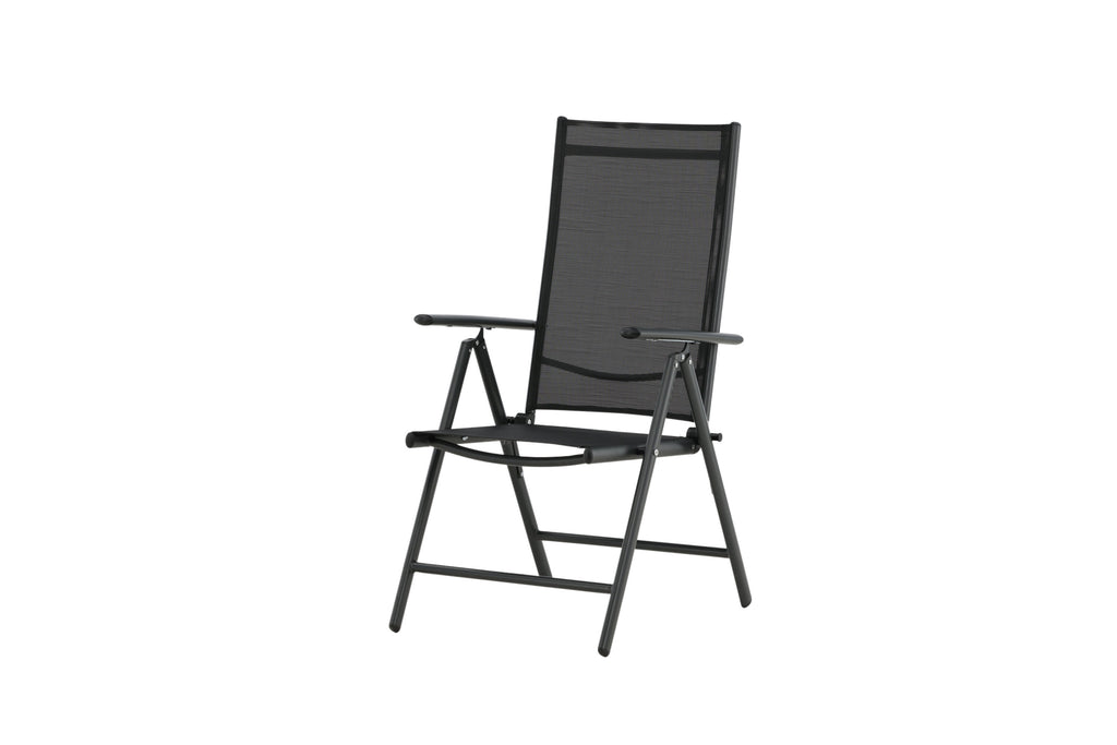 Break positionsstol med 5 lägen svart 2-pack