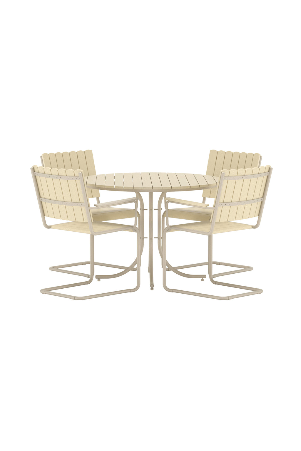 Holmsund matgrupp beige träimitation
