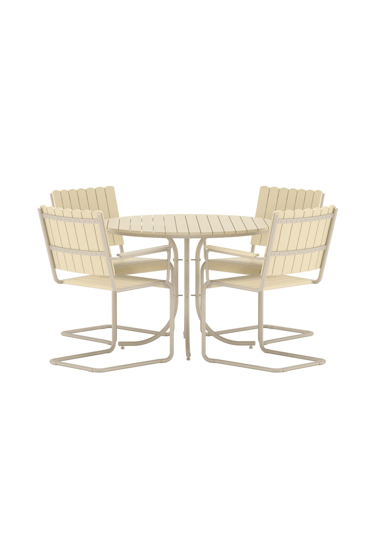 Holmsund matgrupp beige träimitation