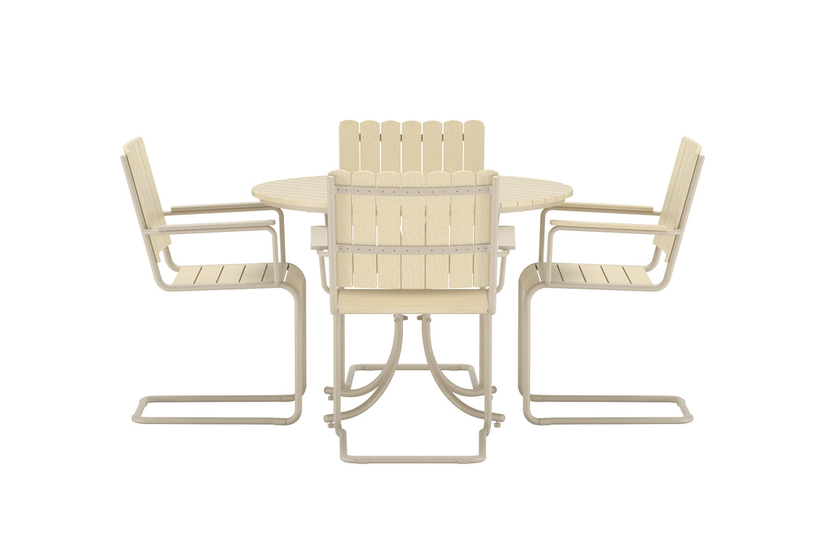Holmsund matgrupp beige träimitation