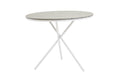 Parma cafébord Ø90 cm vit/grå