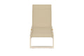 Mexico solsäng 2-pack beige och teak