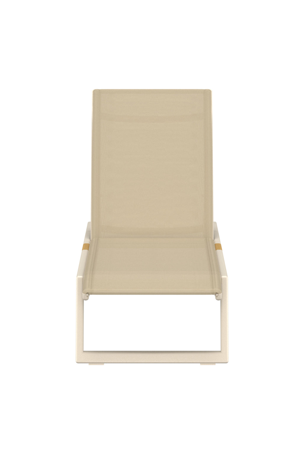 Mexico solsäng 2-pack beige och teak
