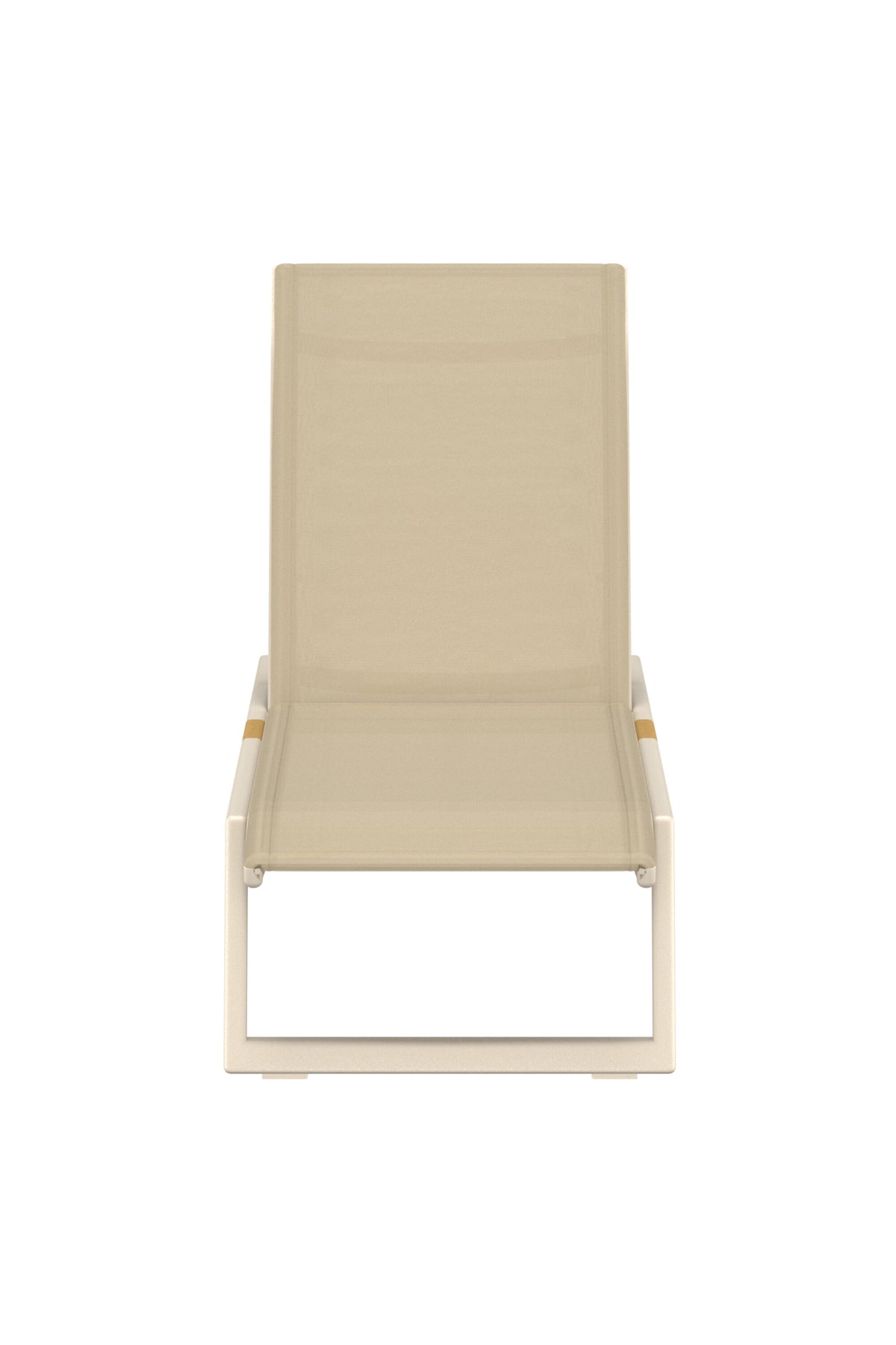 Mexico solsäng 2-pack beige och teak