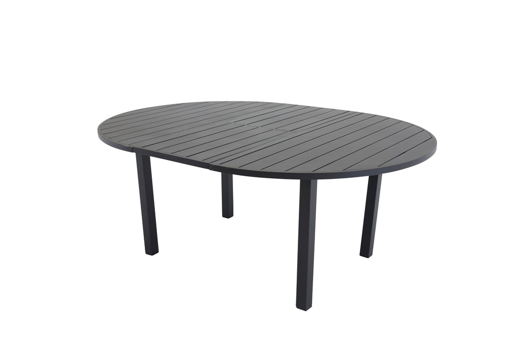Marbella runt matbord Ø140 cm svart aluminium