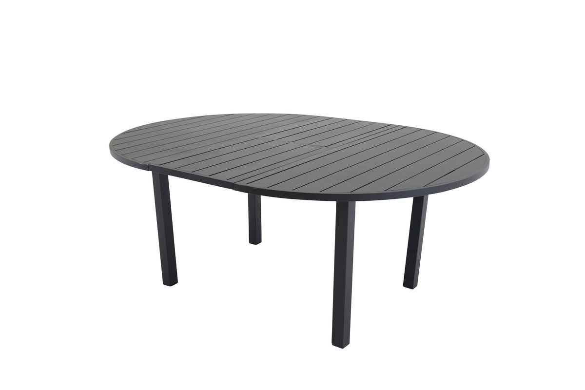 Marbella runt matbord Ø140 cm svart aluminium