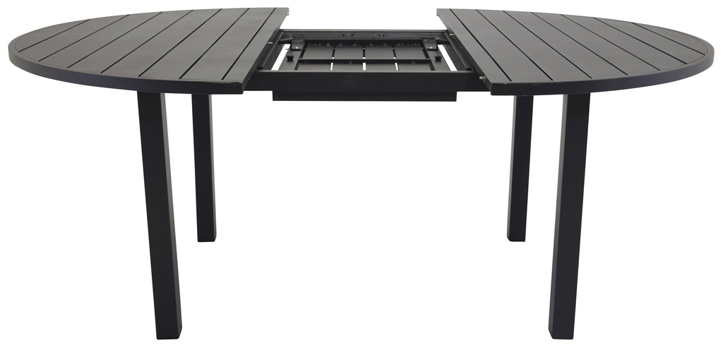 Marbella runt matbord Ø140 cm svart aluminium