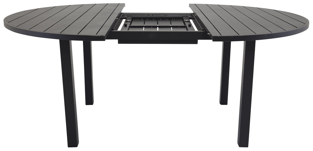 Marbella runt matbord Ø140 cm svart aluminium