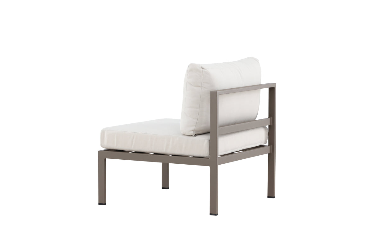Copacabana soffmodul mittdel brun med beige klädsel