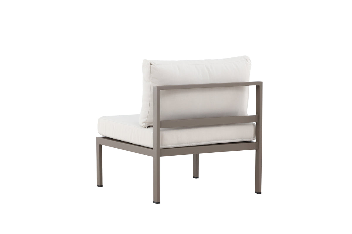 Copacabana soffmodul mittdel brun med beige klädsel
