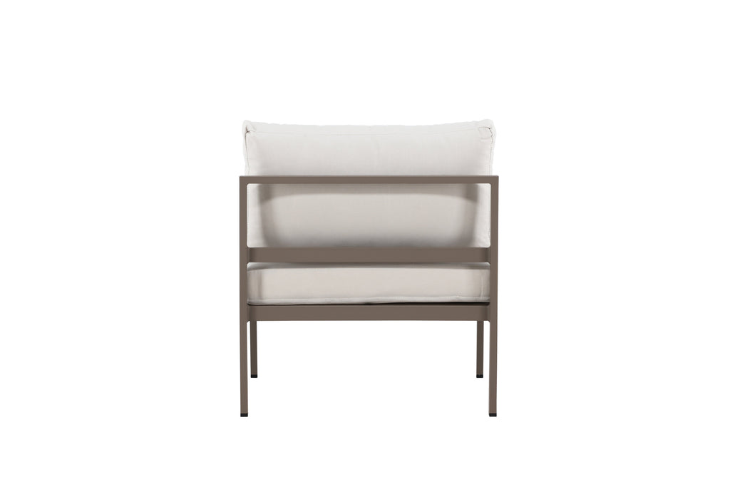 Copacabana soffmodul mittdel brun med beige klädsel