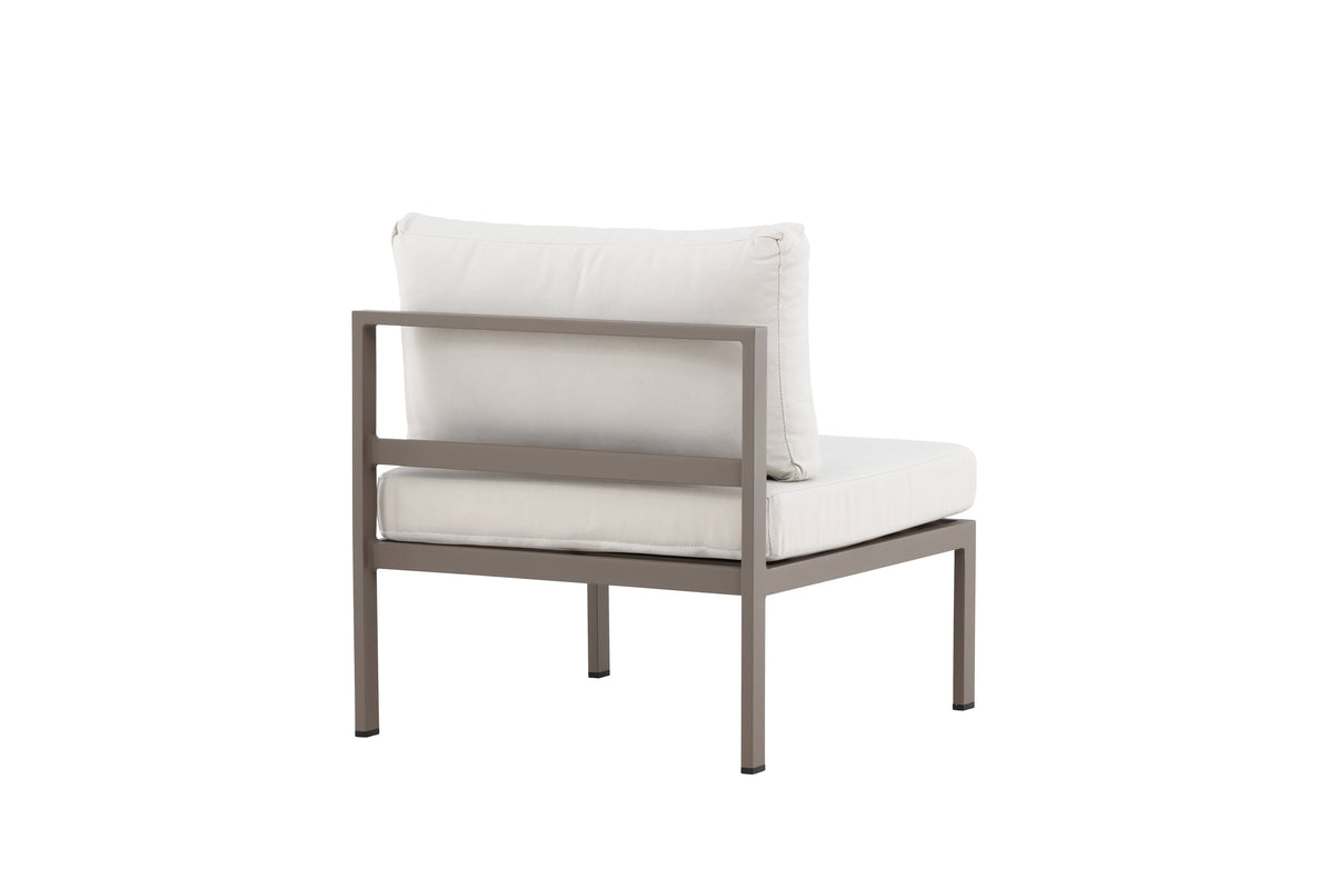 Copacabana soffmodul mittdel brun med beige klädsel