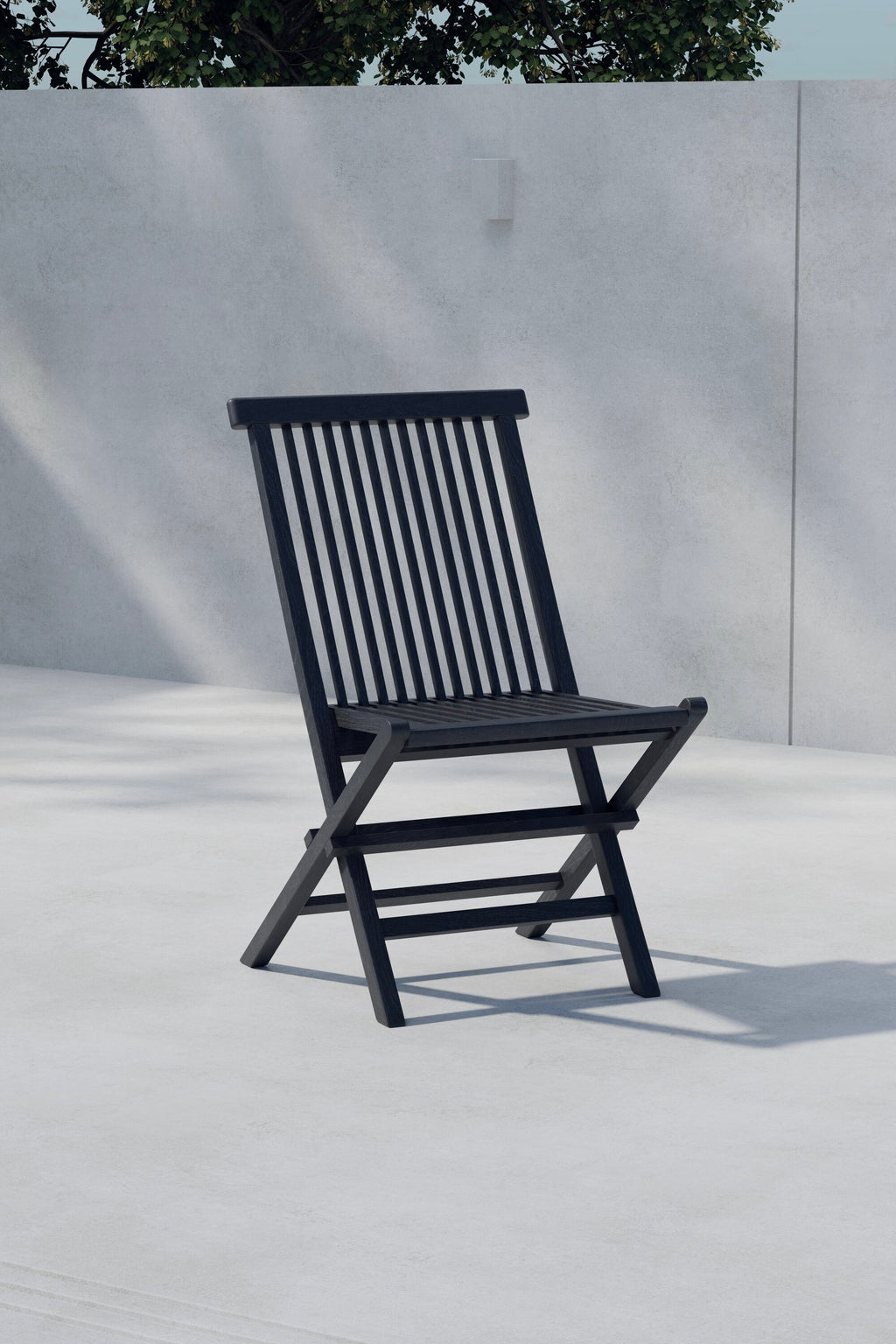 Kenya matstol 2-pack svart teak