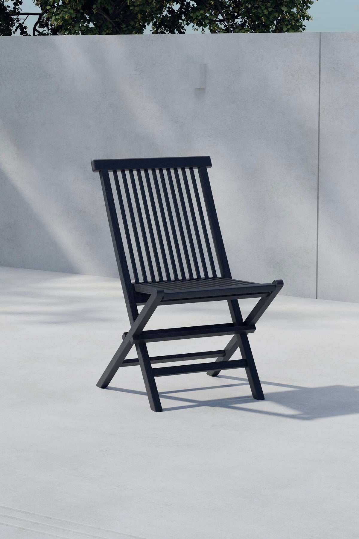 Kenya matstol 2-pack svart teak