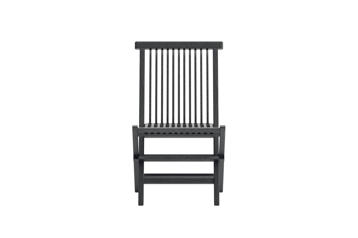 Kenya matstol 2-pack svart teak