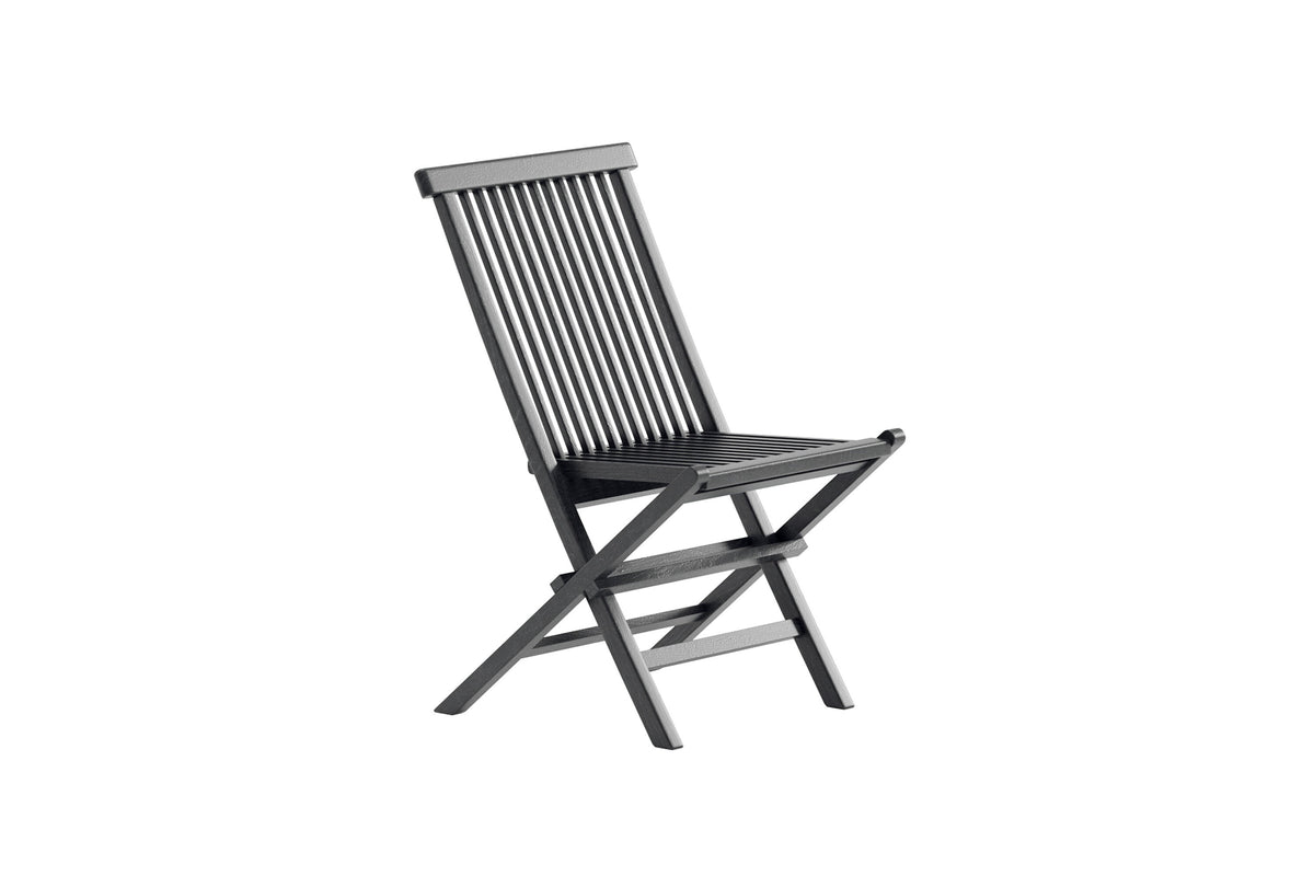 Kenya matstol 2-pack svart teak