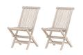 Kenya matstol 2-pack vitlaserad teak