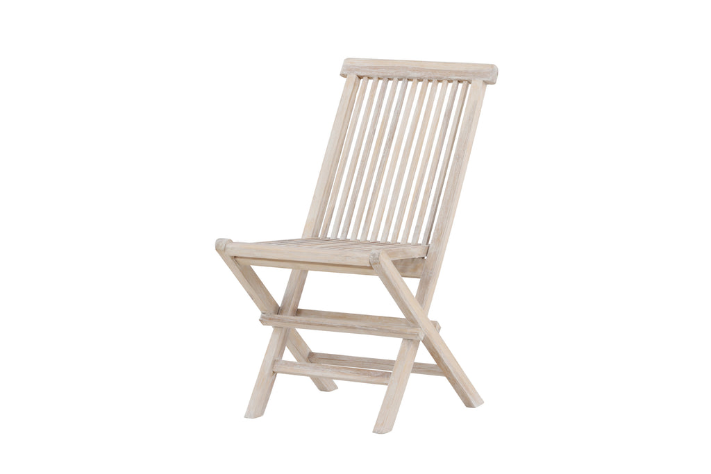 Kenya matstol 2-pack vitlaserad teak