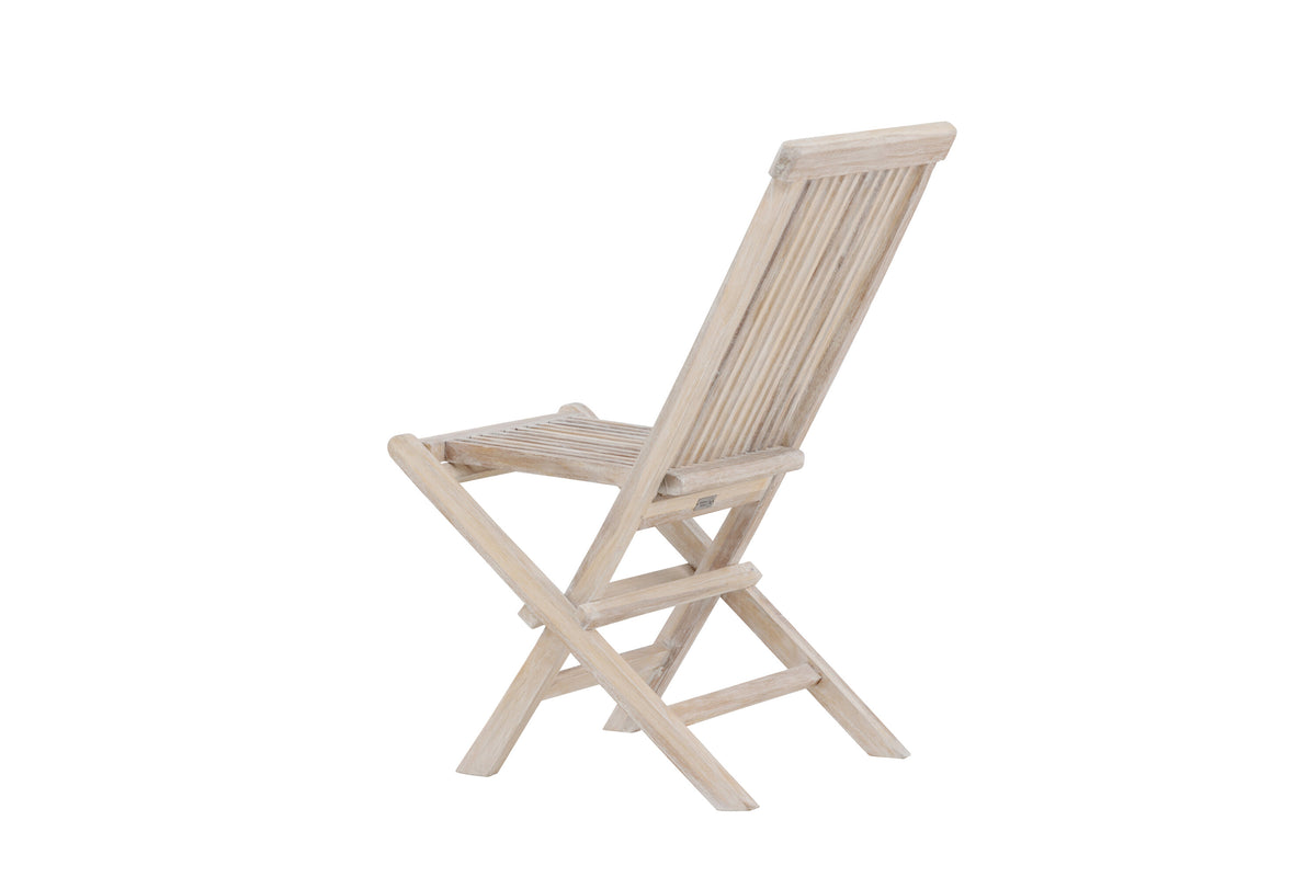 Kenya matstol 2-pack vitlaserad teak