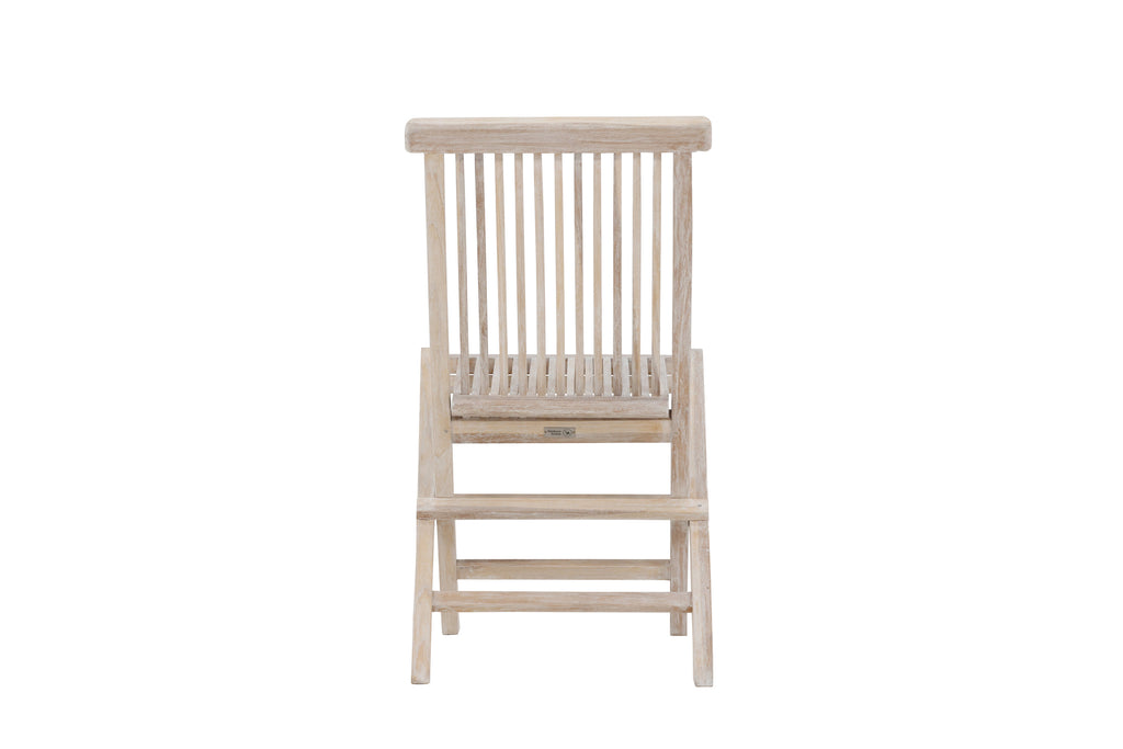 Kenya matstol 2-pack vitlaserad teak