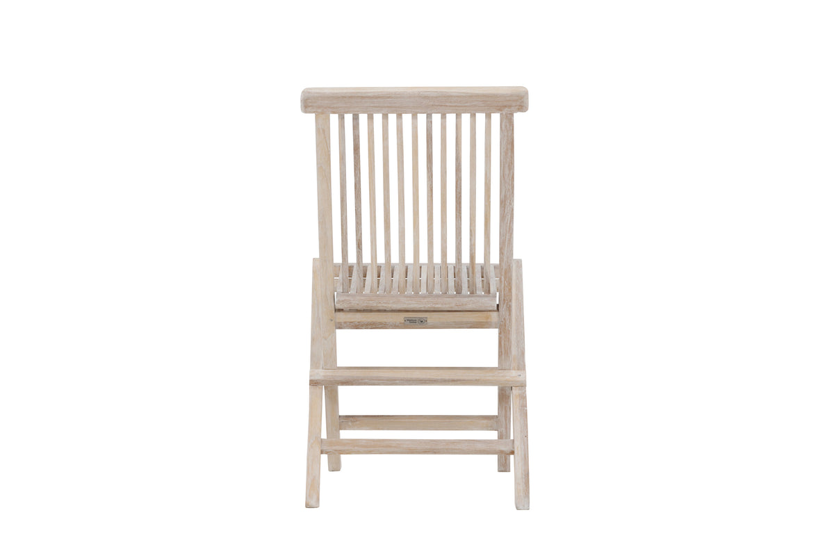 Kenya matstol 2-pack vitlaserad teak
