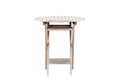 Kenya cafébord Ø70 cm vitlaserad teak