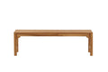 Kenya bänk utan ryggstöd 45x150 cm, höjd 40 cm, teak