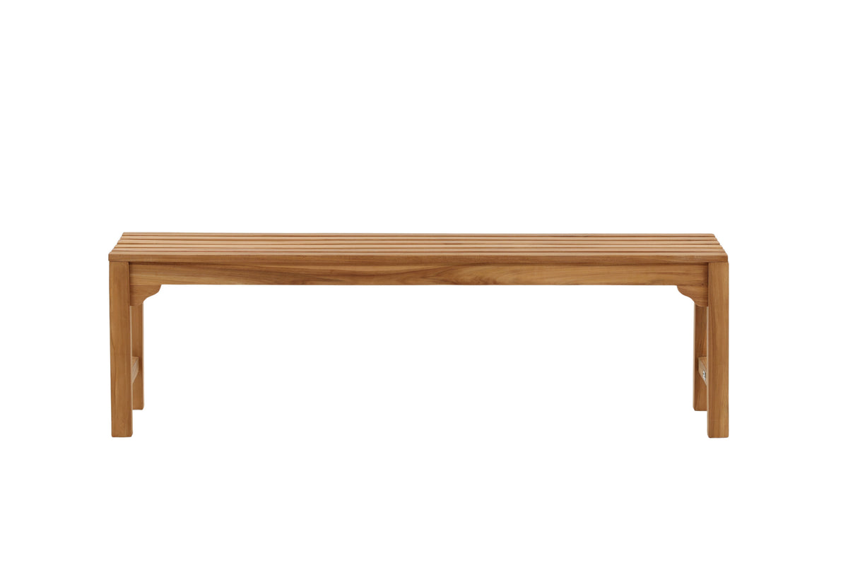 Kenya bänk utan ryggstöd 45x150 cm, höjd 40 cm, teak