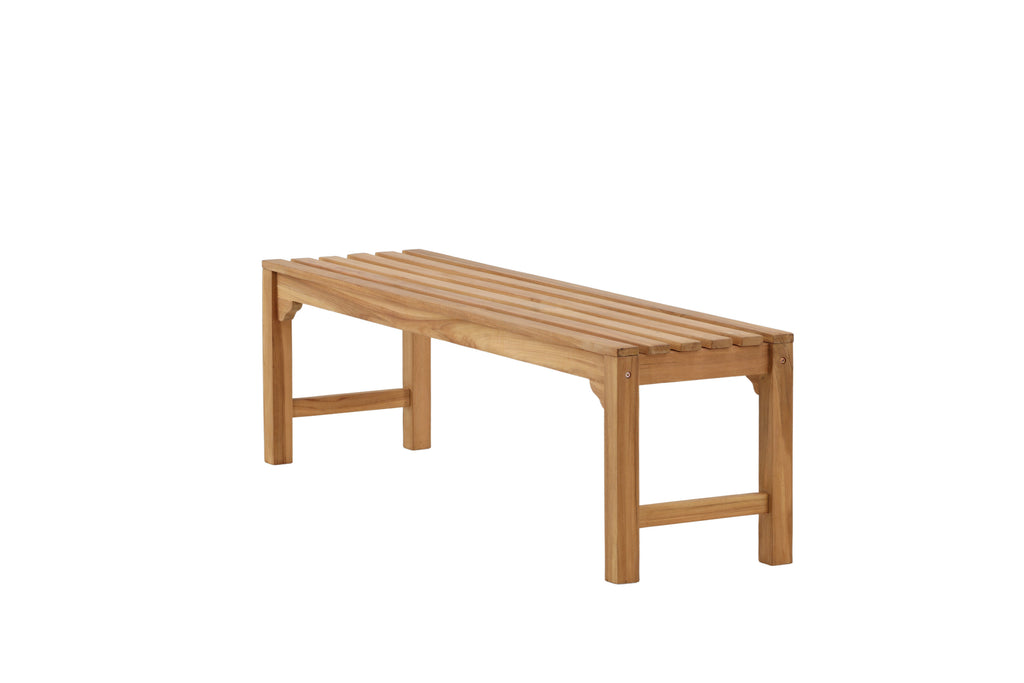 Kenya bänk utan ryggstöd 45x150 cm, höjd 40 cm, teak