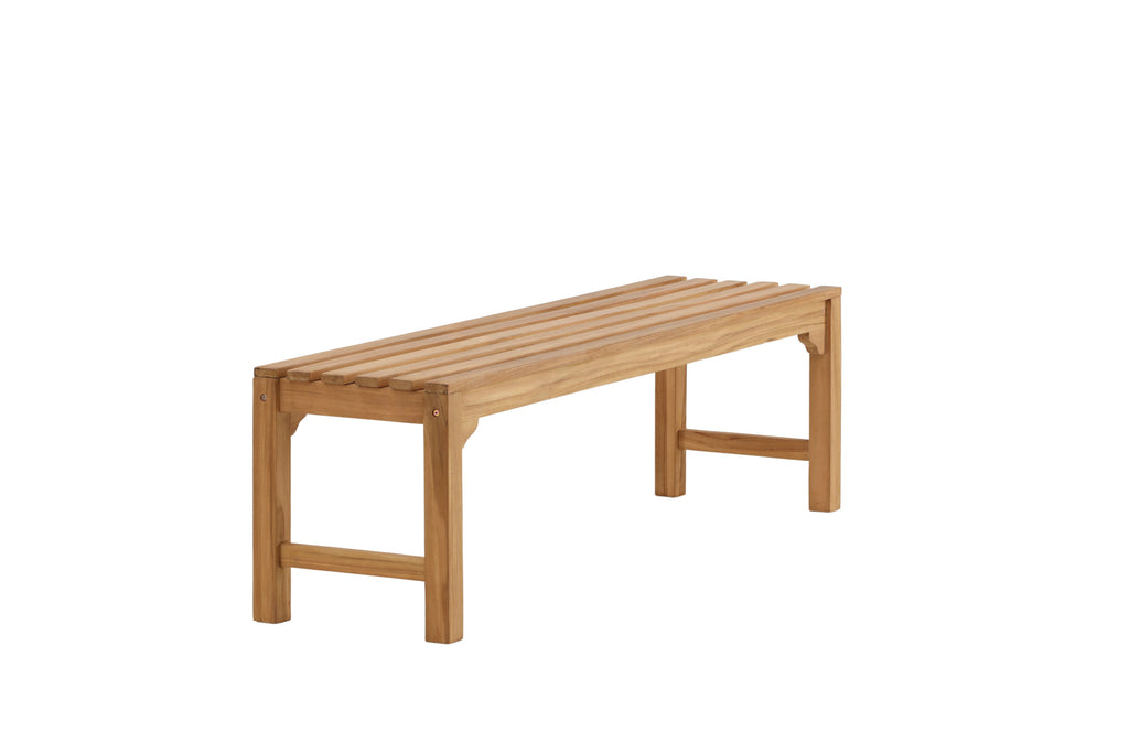 Kenya bänk utan ryggstöd 45x150 cm, höjd 40 cm, teak