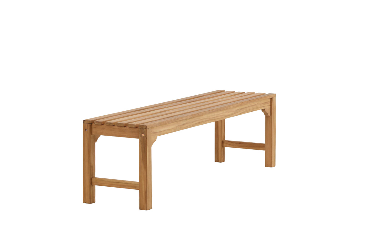 Kenya bänk utan ryggstöd 45x150 cm, höjd 40 cm, teak