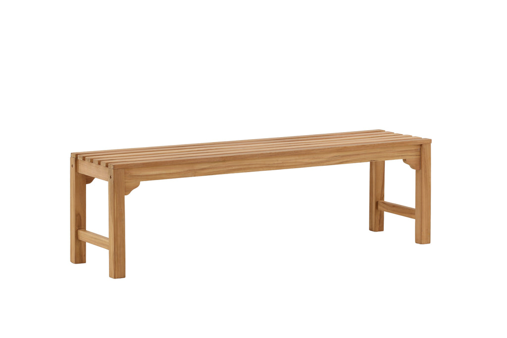 Kenya bänk utan ryggstöd 45x150 cm, höjd 40 cm, teak