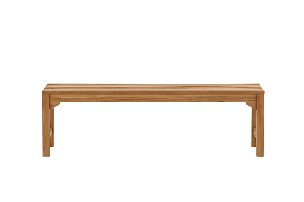 Kenya bänk utan ryggstöd 45x150 cm, höjd 40 cm, teak