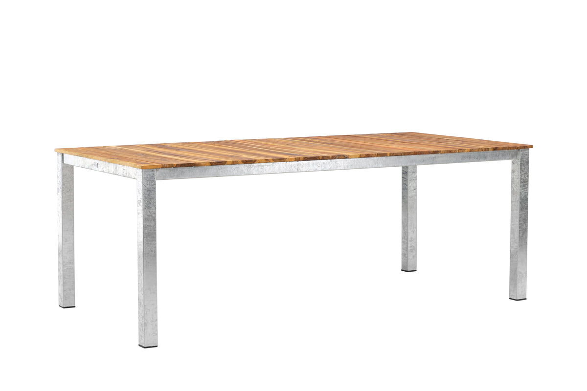 Zenia matbord 200x100 cm akacia/zink