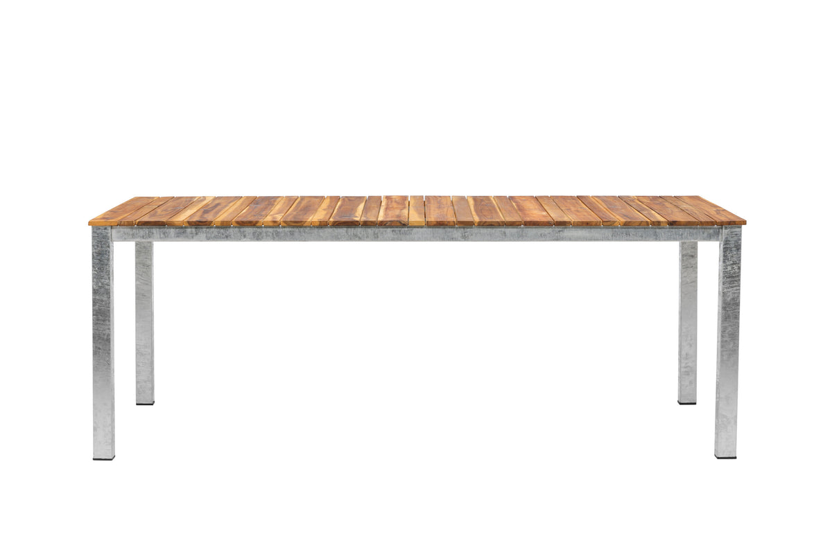 Zenia matbord 200x100 cm akacia/zink