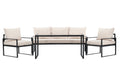 Catania soffgrupp svart/beige