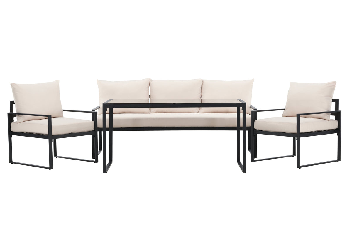 Catania soffgrupp svart/beige