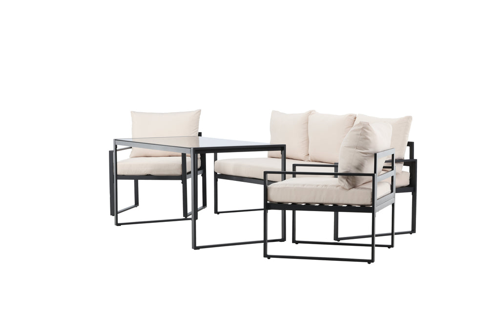 Catania soffgrupp svart/beige