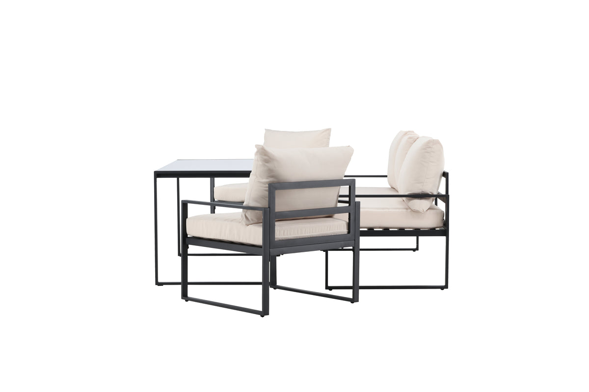 Catania soffgrupp svart/beige