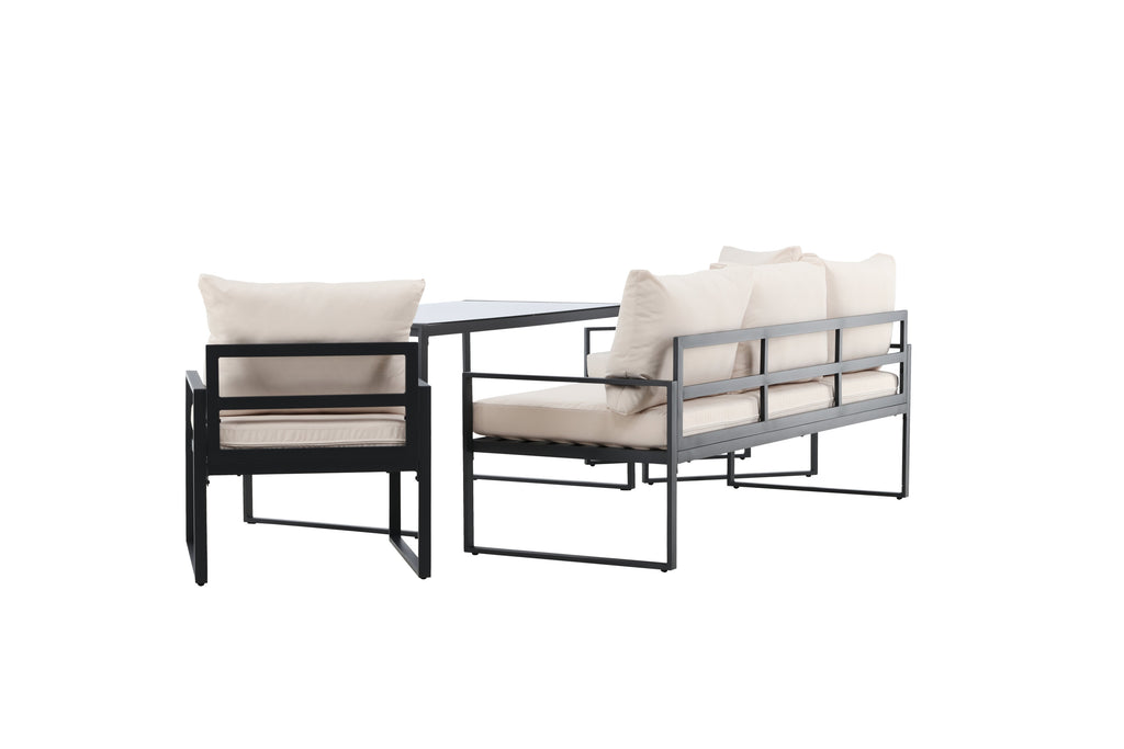 Catania soffgrupp svart/beige
