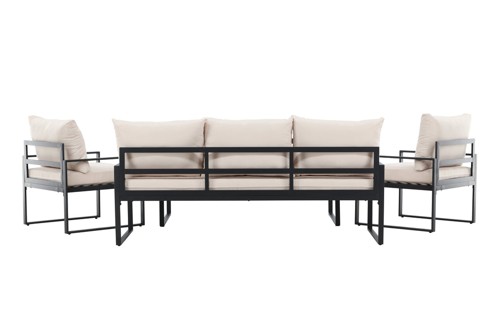 Catania soffgrupp svart/beige
