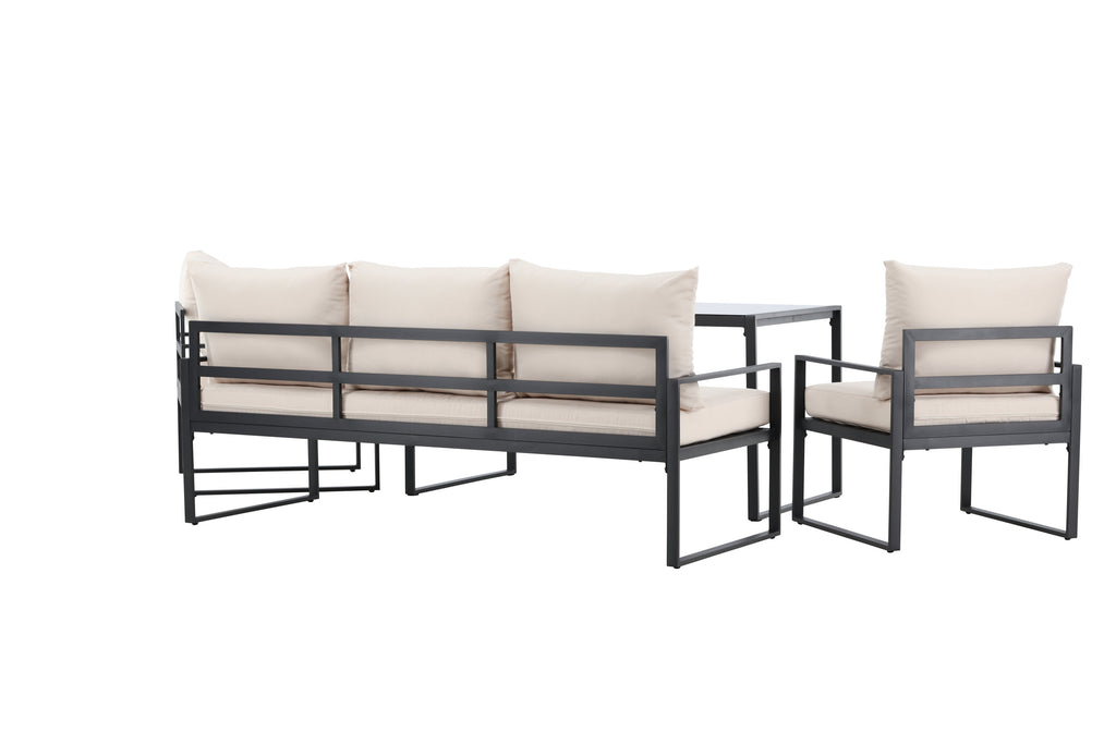 Catania soffgrupp svart/beige