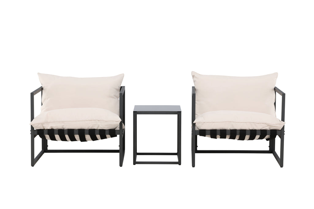 Messina loungegrupp svart/beige